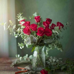 Ramo de rosas rojas