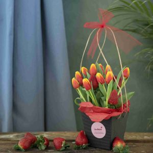 Tulipanes y fresas