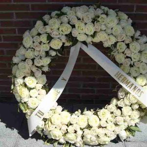 Corona Rosas Blancas