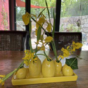 Floreros limones